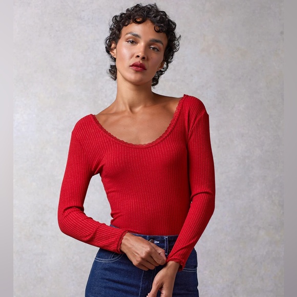 トップス Rouje paris tops Rouje | Tops | Rouje Paris Gio Top In Red | Poshmark